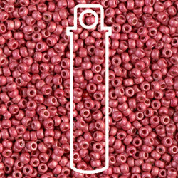 6/0 Miyuki Duracoat Matte Galv Lt Cran-appr 20gm Tb - 6-94211F-TB 6/0 Miyuki Duracoat Matte Galv Lt Cran-appr 20gm Tb - 6-94211F-TB