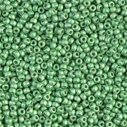 6/0 Miyuki Duracoat Matte Galvanized Dk Mint-250gm - 6-94214F
