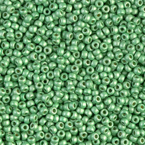 6/0 Miyuki Duracoat Matte Galvanized Dk Mint-250gm - 6-94214F