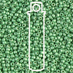 6/0 Miyuki Duracoat Matte Galv Dk Mint-appr 20gm Tb - 6-94214F-TB
