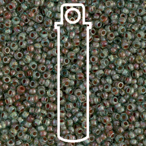 6/0 Round Picasso Olivine Trans-20 Gm/tb - 6-94506-TB