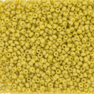 6/0 Round Frost Op Glaze Rnbw Yellow 100gm/bg - 6-94692-100