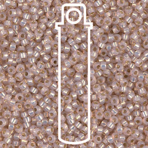 Dyed Smoky Lt Rose S/l Alb Miyuki Appx 20gm Tube - 6-9579-TB
