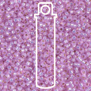 Dyed Pink S/l Alab Miyuki Appx 20gm Tube - 6-9644-TB