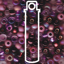 Miyuki 6/0 Mix Lilacs Appx 20 Gm - 6-9MIX01-TB