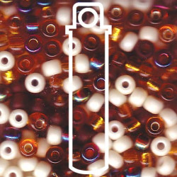 Miyuki 6/0 Mix Honey Butter Appx 20 Gm - 6-9MIX22-TB