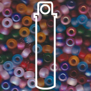 Miyuki 6/0 Mix Matte Rainbow- Appx 20 Gm - 6-9MIX42-TB