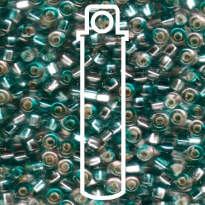 Sq Hole Rococo S/l Lt Rose Aqua Miyuki Appx 20gm Tube - 6S-93277-TB