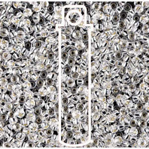 8/0 S/l Crystal Miyuki Apprx 22gm Tube - 8-91-TB