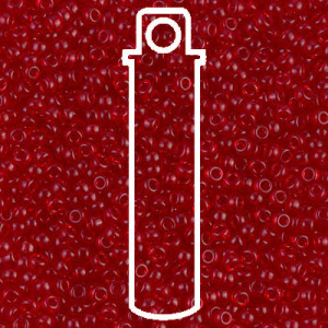 8/0 Tr Ruby Miyuki Apprx 22gm Tube - 8-9141-TB