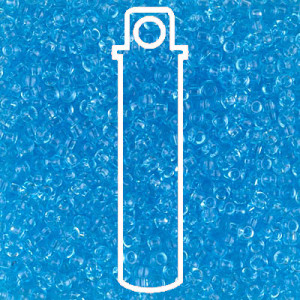 8/0 Tr Aqua Miyuki Apprx 22gm Tube - 8-9148-TB
