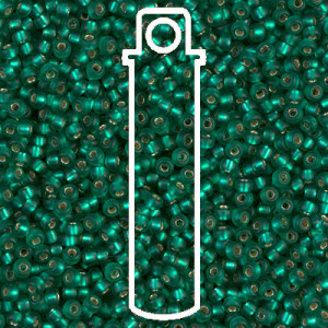8/0 Matte S/l Emerald Miyuki Apprx 22gm Tube - 8-917F-TB