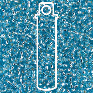 8/0 S/l Aqua Miyuki Apprx 22gm Tube - 8-918-TB