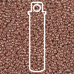 Bright Copper Plated Miyuki Apprx 22gm Tube - 8-9187-TB