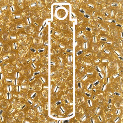 8/0 S/l Lt Gold Miyuki Apprx 22gm Tube - 8-92-TB