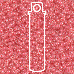 8/0 Coral Lined Crystal Miyuki Apprx 22gm Tube - 8-9204-TB