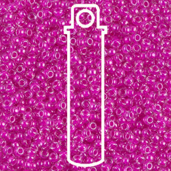 8/0 Fuchsia Lined Crystal Miyuki Apprx 22gm Tube - 8-9209-TB