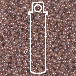 8/0 Cocoa Lined Crystal Miyuki Apprx 22gm Tube - 8-9224-TB