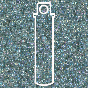 8/0 Seafoam Lined Crystal Ab Miyuki Apprx 22gm Tube - 8-9263-TB