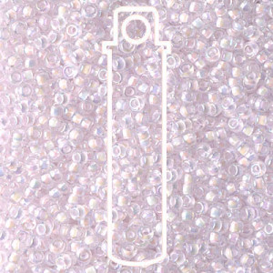 8/0 Pink Lined Crystal Ab Miyuki Apprx 22gm Tube - 8-9272-TB