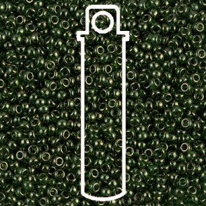 8/0 Olive Gold Luster Miyuki Apprx 22gm Tube - 8-9306-TB
