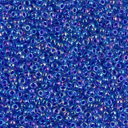 8/0 Seed Bead Cobalt Lnd Sapphire Ab-250gm/bg - 8-9353
