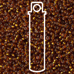 8/0 S/l Dk Topaz Miyuki Apprx 22gm Tube - 8-95-TB