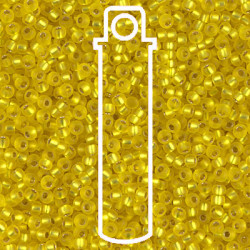 8/0 Matte S/l Yellow Miyuki Apprx 22gm Tube - 8-96F-TB