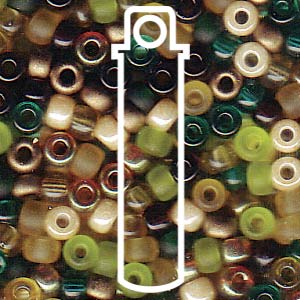 8/0 Seed Bd Mix Earth Tone- 22 Gm - 8-9MIX07-TB