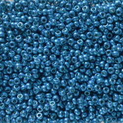 11/0 Round Duracoat Galv Dk Capri Blue 100gm/bg - 11-95114-100