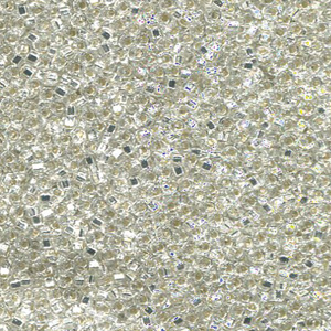 15/0 S/l Crystal Square Hole 250 Gm/bg - 15S-91