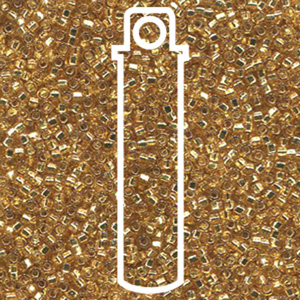 15/0 S/l Dark Gold Square Hole 8.2gm/tb - 15S-94-TB
