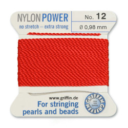 Griffin Nylon Bd Cord Red Size 12- 2m- 0.98mm
