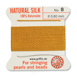 Griffin Slk Bd Cord Amber Size 8- 2m- 0.8mm