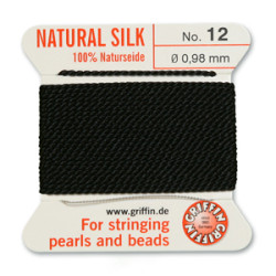 Griffin Slk Bd Cord Black Size 12- 2m- 0.98mm