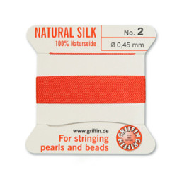 Griffin Slk Bd Cord Coral Size 2- 2m- 0.45mm