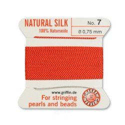 Griffin Slk Bd Cord Coral Size 7- 2m- 0.75mm