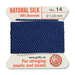 Griffin Slk Bd Cord Dk Blue Size 14- 2m- 1.02mm