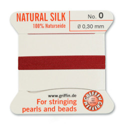 Griffin Slk Bd Cord Garnet Size 0- 2m- 0.3mm