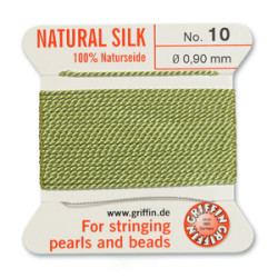Griffin Slk Bd Cord Jade Size 10- 2m- 0.9mm