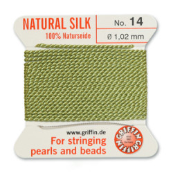 Griffin Slk Bd Cord Jade Size 14- 2m- 1.02mm