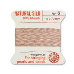 Griffin Slk Bd Cord Lt Pink Size 6- 2m- 0.7mm