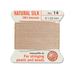 Griffin Slk Bd Cord Lt Pink Size 14- 2m- 1.02mm