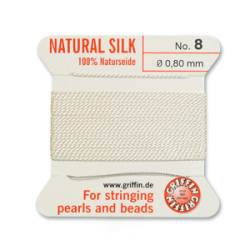 Griffin Slk Bd Cord White Size 8- 2m- 0.8mm