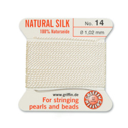 Griffin Slk Bd Cord White Size 14- 2m- 1.02mm