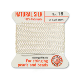 Griffin Slk Bd Cord White Size 16- 2m- 1.05mm
