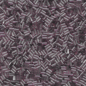 Bugle #1 (3mm)japanese 250 Gm Transparent Matte Light Amethyst Ab - BGL1-9142