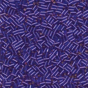 Bugle #1 (3mm)japanese 250 Gm Silver Lined Violet - BGL1-91427