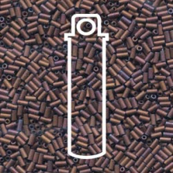 Bugle #1 (3mm) Miyuki Matte Metallic Dk Rasp -aprx 19.5gm/tb - BGL1-92005-TB