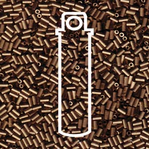 Bugle #1(3mm) Matte Mtlc Dk Bronze 19.2gm/tb - BGL1-92006-TB